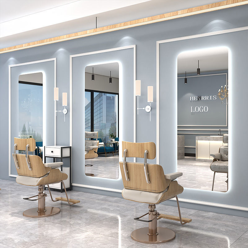 Decorative Mirror - 70x170 Ölçülerinde, LED Işıklı, Dekoratif Berber