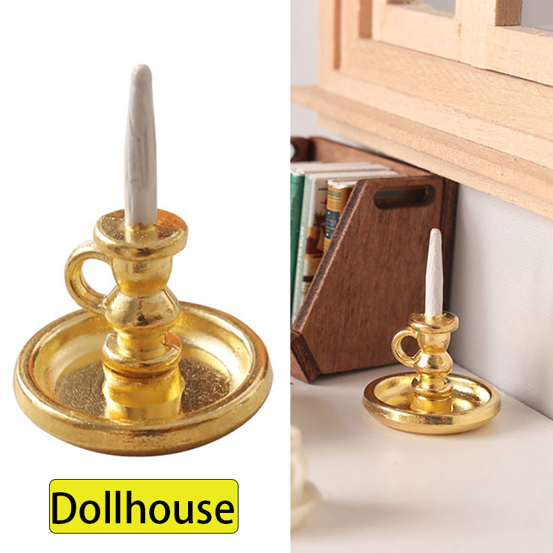 Candle Holder Decor - 1:12 Dollhouse Minyatür Mumluk Şamdanlar Model