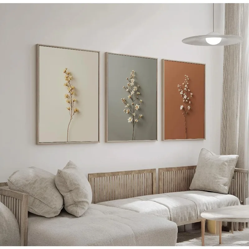 Çoklu boyutlarda, çerçevesiz 3 - Abstract Canvas Set incelemesi ve fiyatı