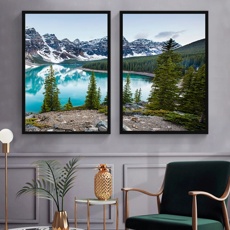 3 adet/takım Doğal Orman Manza - Abstract Canvas Set incelemesi ve fiyatı