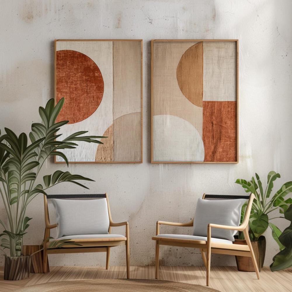 2 adet çerçevesiz kanvas tablo - Abstract Canvas Set incelemesi ve fiyatı